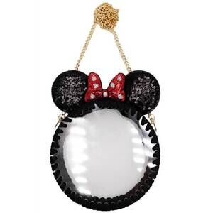 NEW CAP ZONE women's mouse ears clear crossbody bag in black